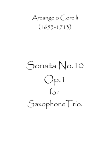 Sonata No.10 (arr. Spence Bundy)