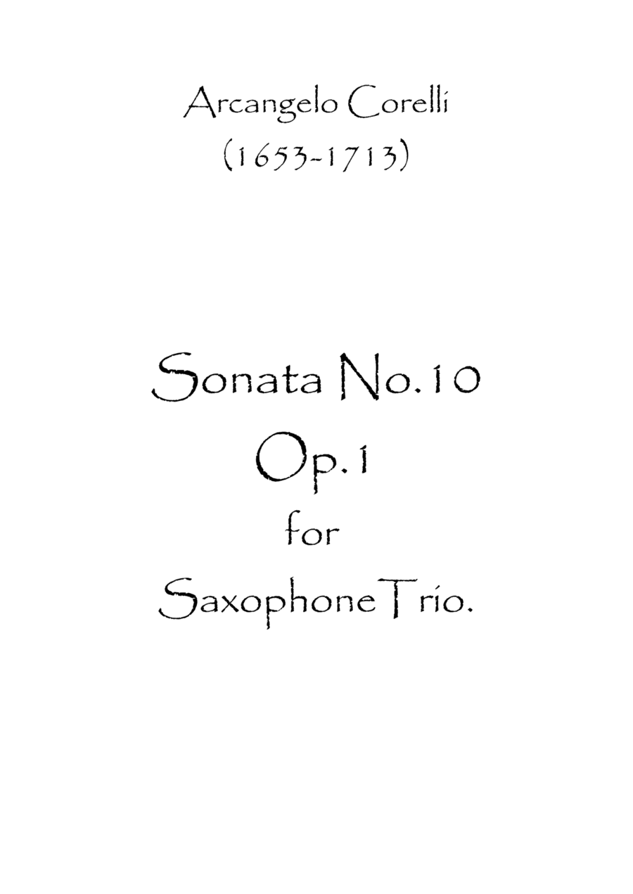 Sonata No.10 (arr. Spence Bundy)