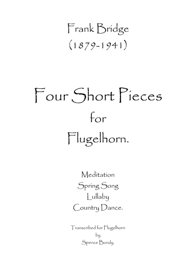 Four Short Pieces (arr. Spencer Bundy)