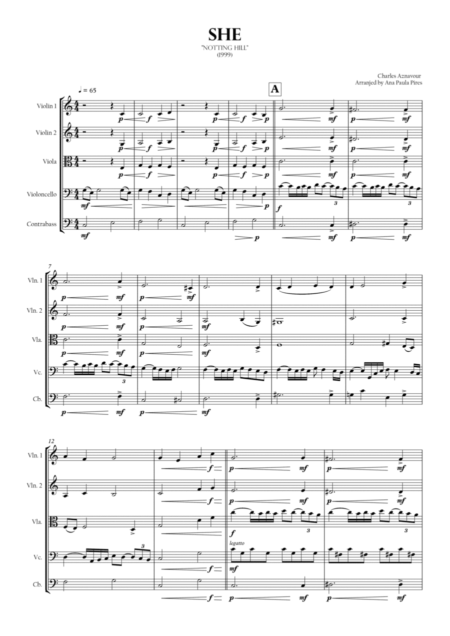 She (arr. Elvis Costello)