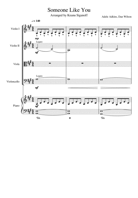 Someone Like You (arr. Keanu Siganoff)