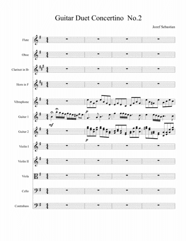 Guitar Duet Concertino No 2 Jozef Sebastian