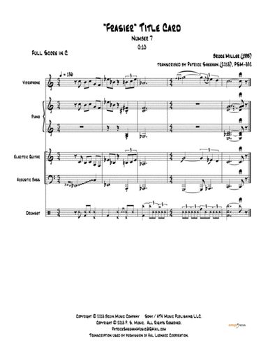Frasier Cues (arr. Patrick Sheehan)