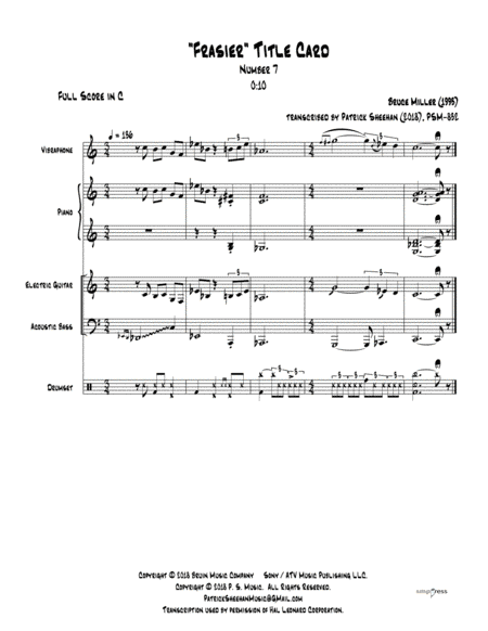 Frasier Cues (arr. Patrick Sheehan)