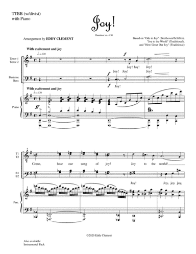 Joy! (arr. EDDY CLEMENT)