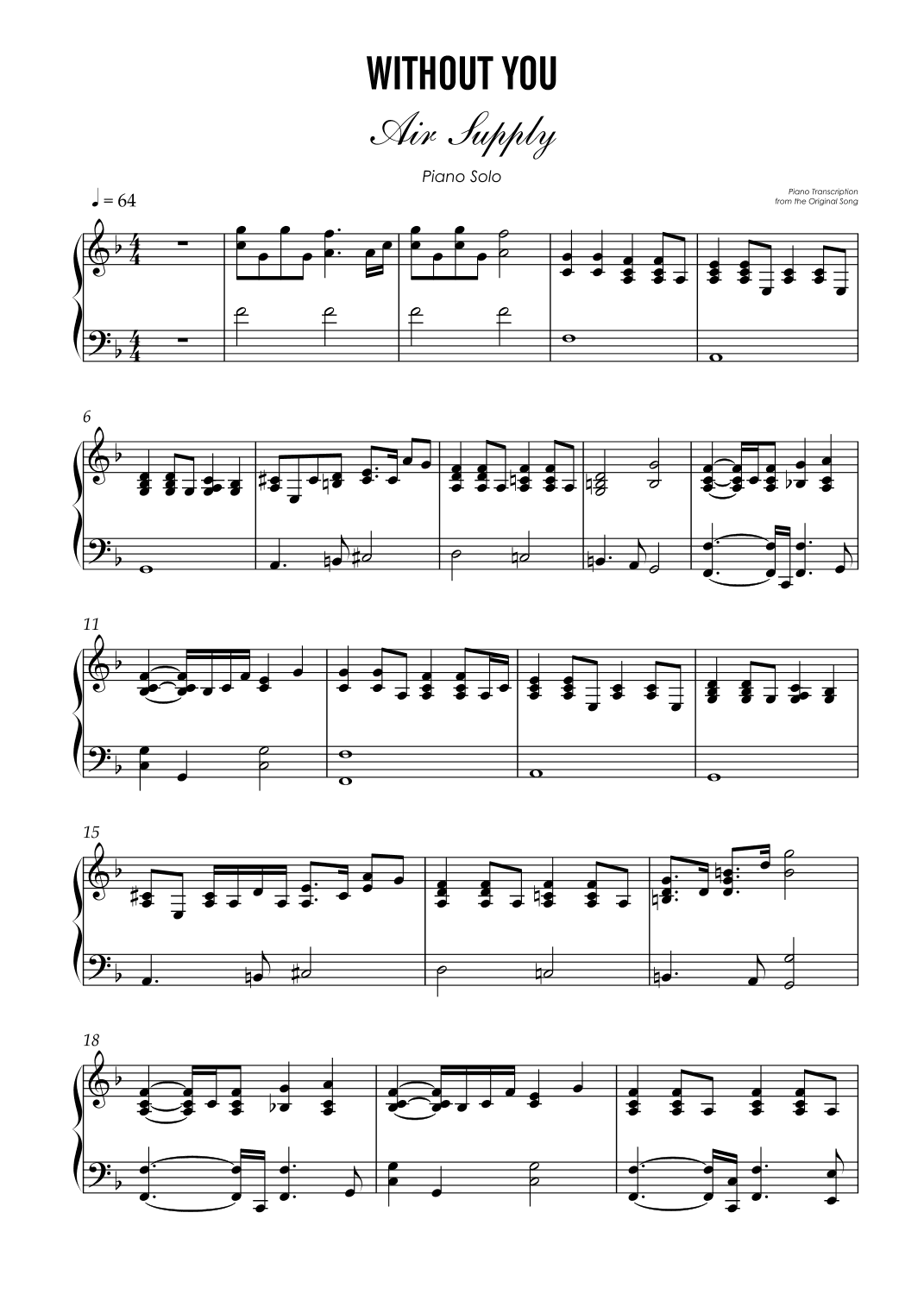 Without You (arr. Unimusic Academy)