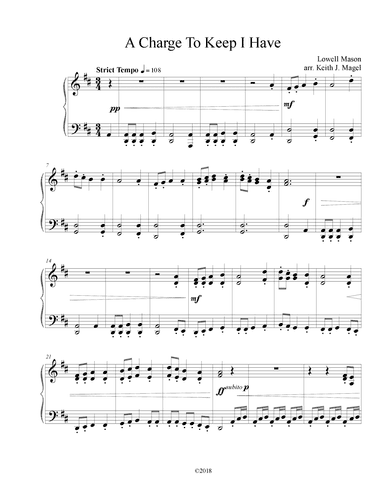 A Charge To Keep I Have II (arr. Keith James)