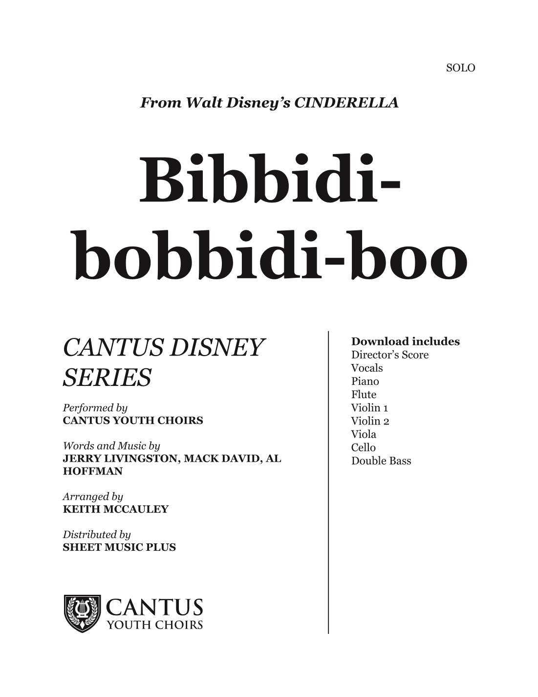 Bibbidi-bobbidi-boo (the Magic Song) (arr. Keith McCauley)