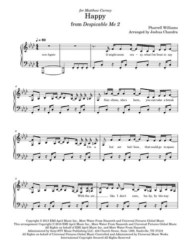 Happy (arr. Joshua Chandra)