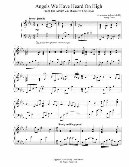 Angels We Have Heard On High (arr. Robby Davis Music)