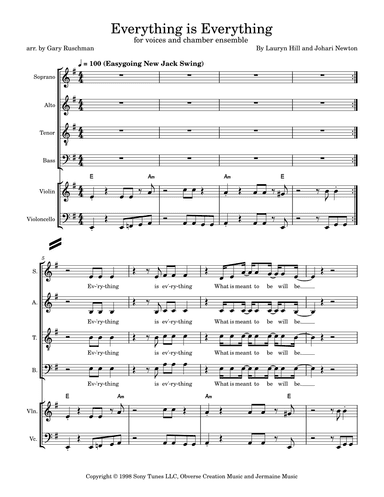 Everything Is Everything (arr. Gary Ruschman)