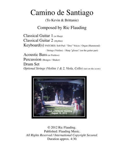 Camino de Santiago (Guitar & Ensemble)