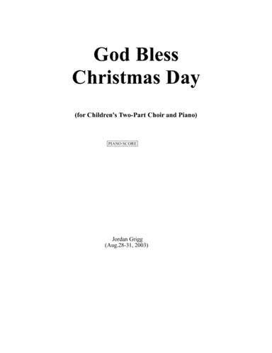 God Bless Christmas Day