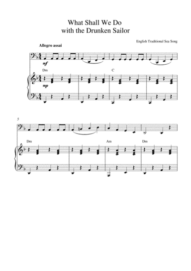What Shall We Do with the Drunken Sailor? (arr. Kaiserin Rebecca)