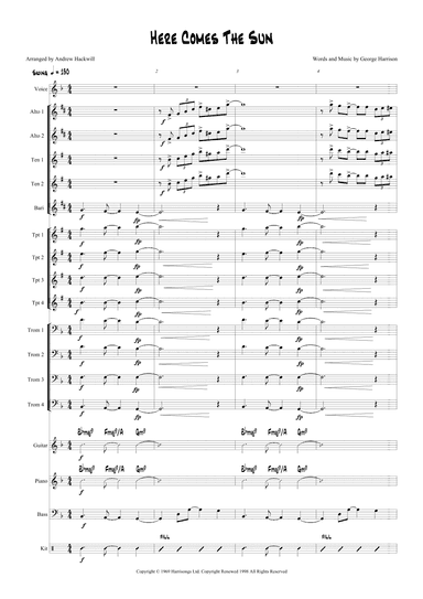 Here Comes The Sun (arr. Andrew Hackwill)