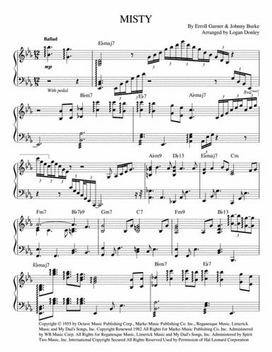 Misty (arr. Logan Donley)