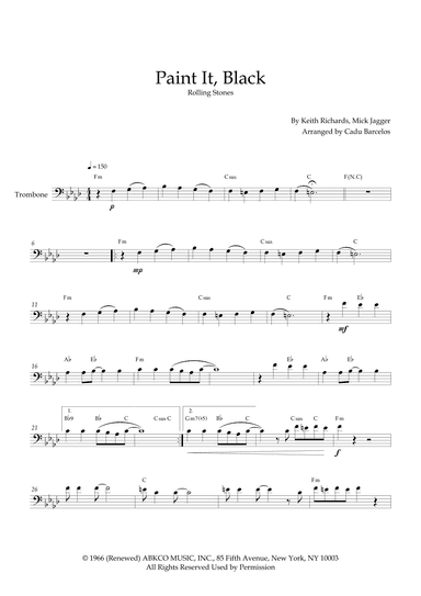 Paint It, Black (arr. Cadu Barcelos)