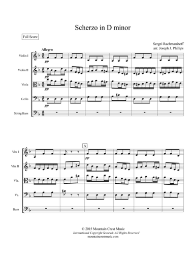 Scherzo in d minor-score (arr. Joseph J. Phillips)