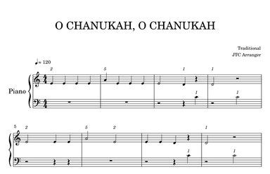 O CHANUKAH, O CHANUKAH (arr. JTC)