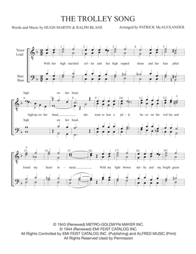 The Trolley Song (arr. Patrick McAlexander)