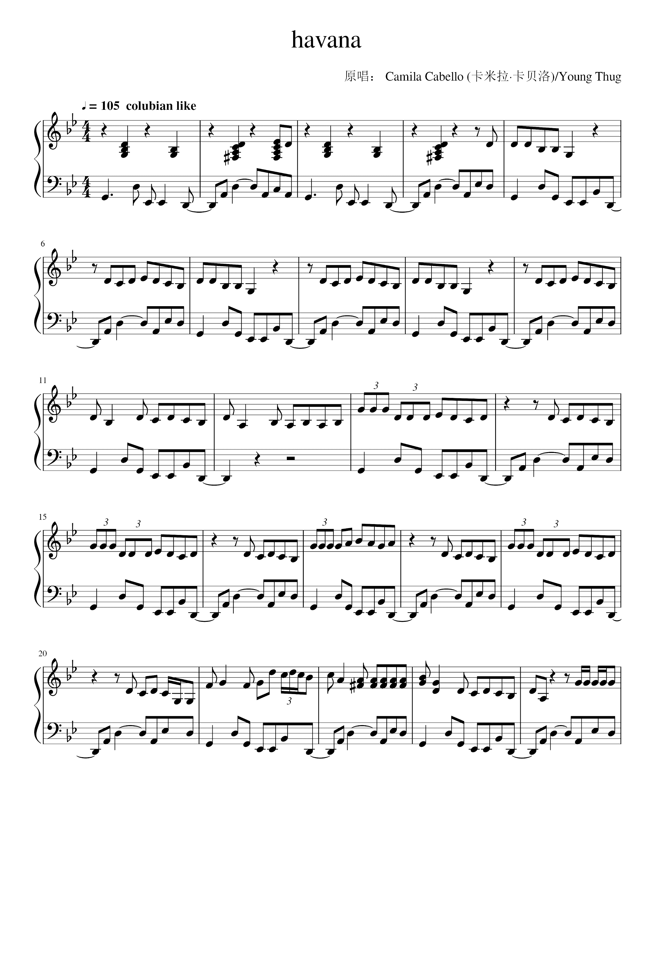 Havana (arr. Camila Cabello)
