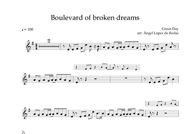 Boulevard Of Broken Dreams (arr. Ángel López de Rodas)
