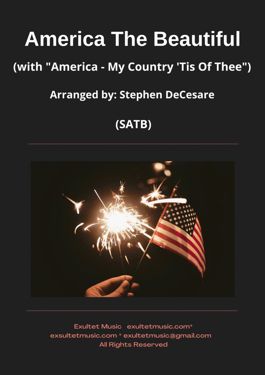 America The Beautiful (with "America - My Country 'Tis Of Thee") (SATB) (arr. Stephen DeCesare)