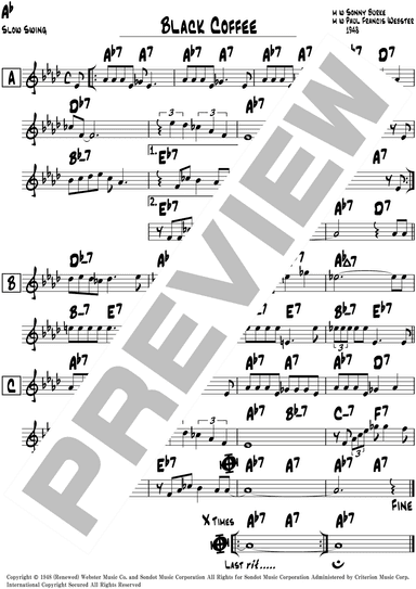 Black Coffee (arr. Jimita)