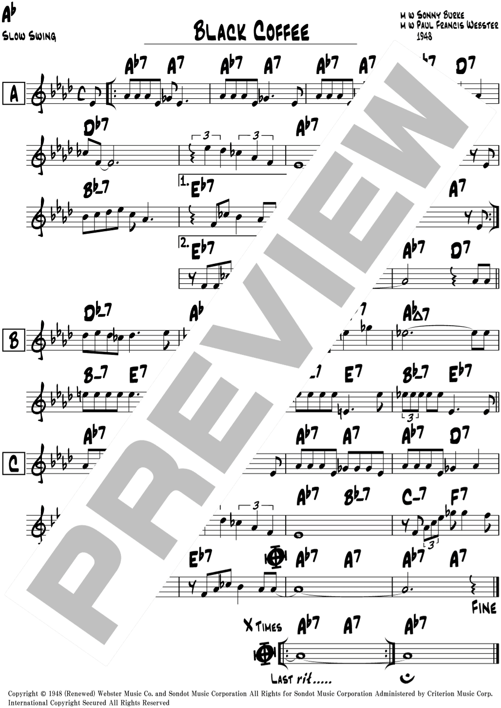 Black Coffee (arr. Jimita)