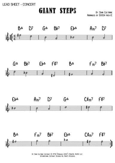 Giant Steps (arr. DIXON mus-IC)