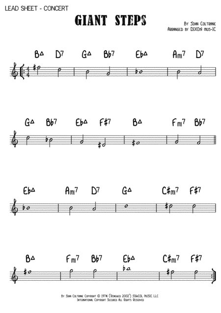 Giant Steps (arr. DIXON mus-IC)