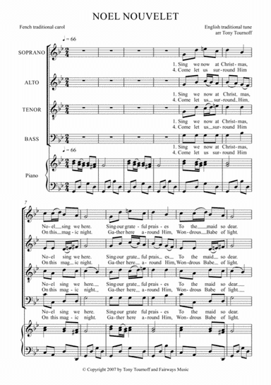 Sing we now at Christmas (SATB) (arr. Tony Tournoff)