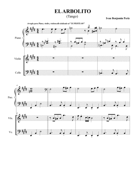 DAS BAUMCHEN (EL ARBOLITO) TANGO ARGENTINO