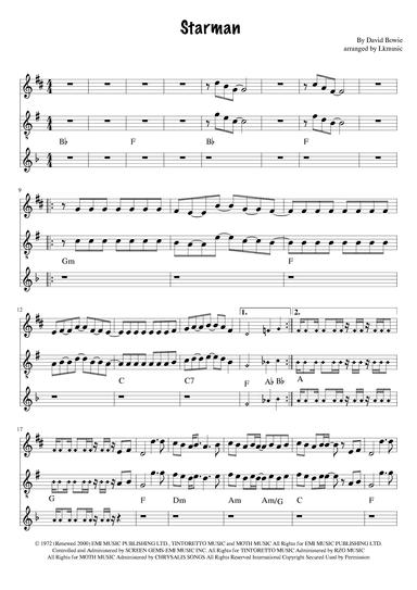 Starman (arr. Lkmusic)