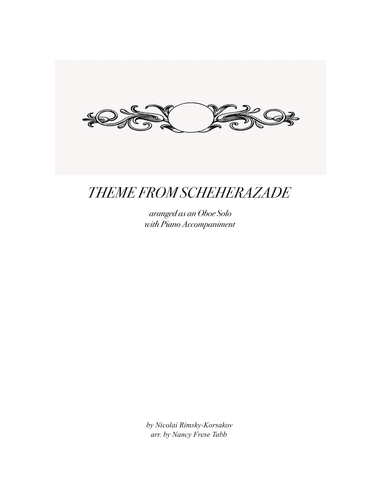 Scheherazade (Movement III) (arr. Nancy Frese Tabb)
