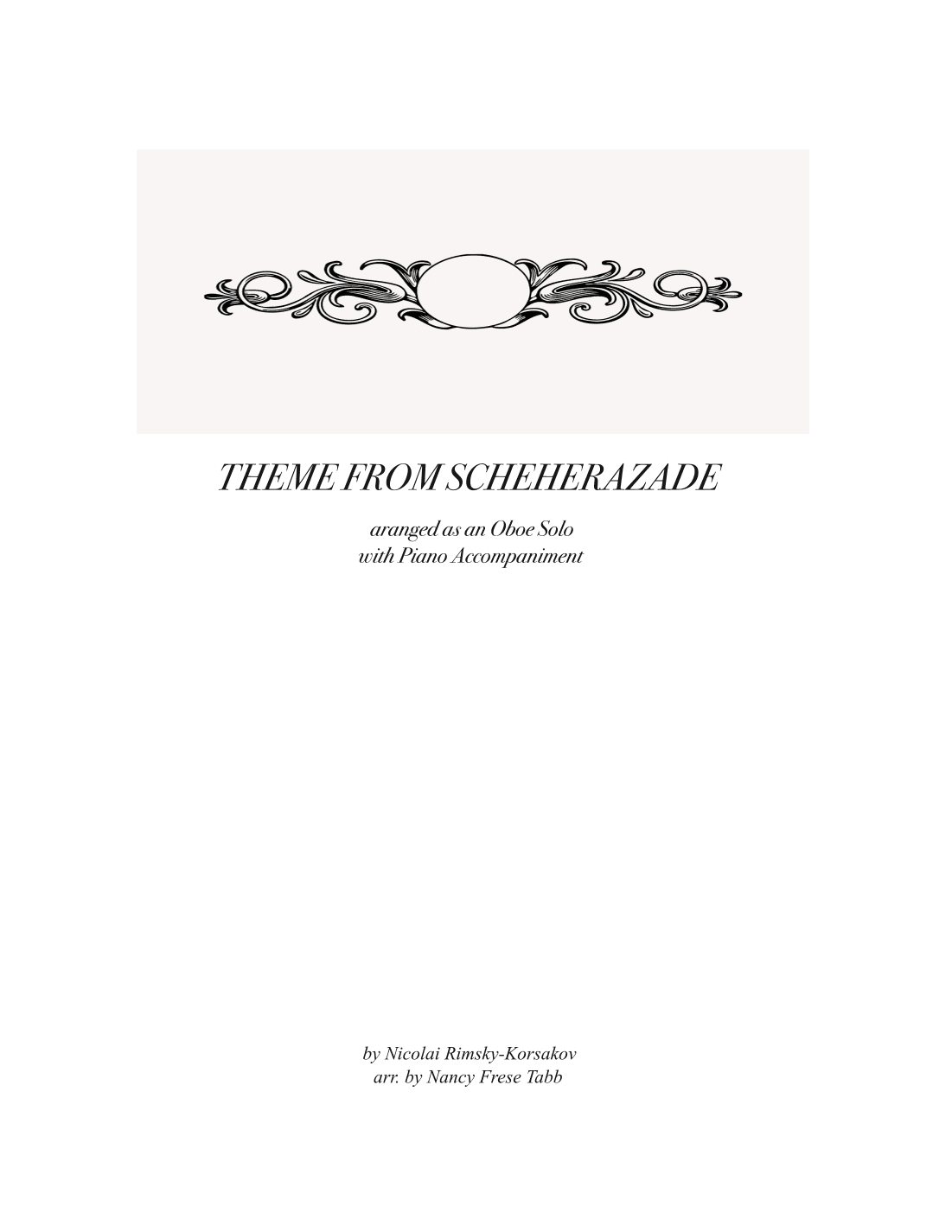 Scheherazade (Movement III) (arr. Nancy Frese Tabb)