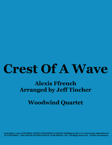 Crest Of A Wave (arr. Jeff Tincher)