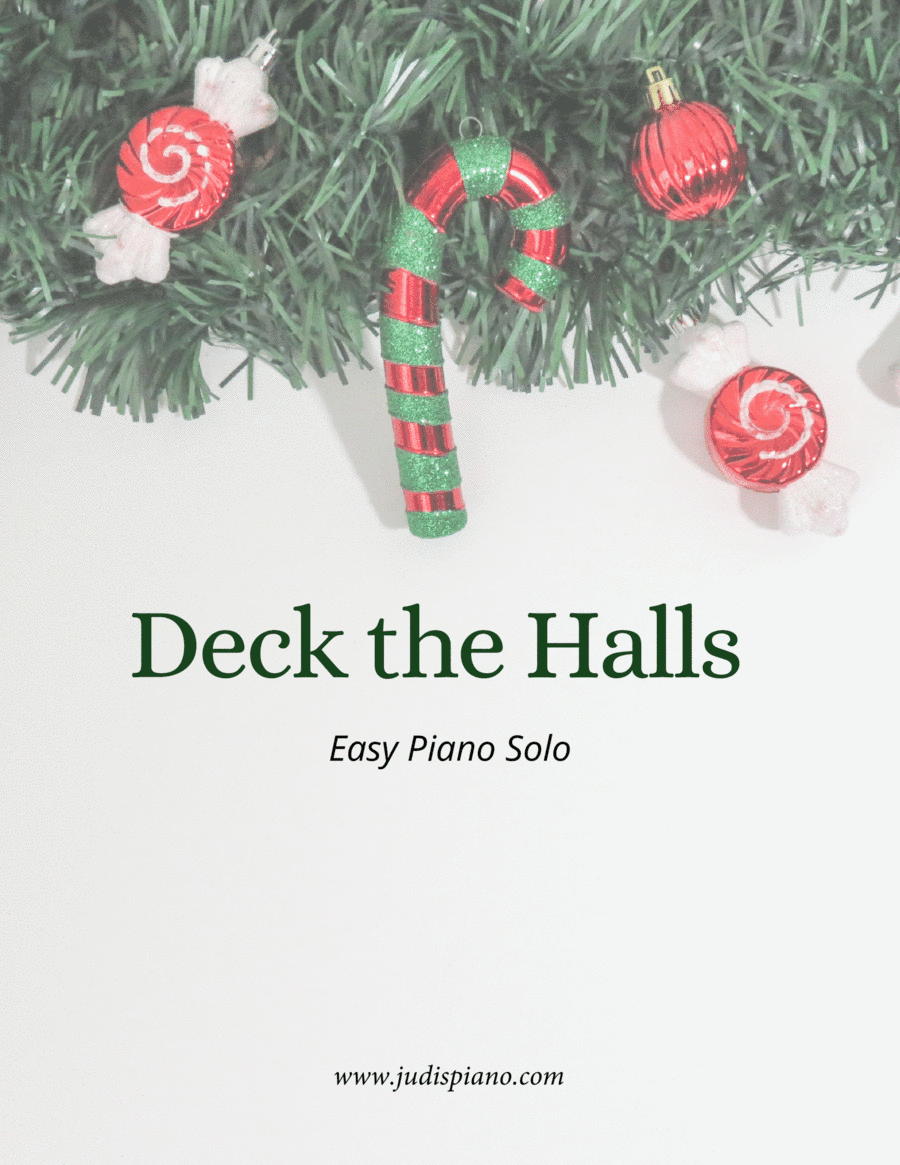Deck the Halls - Easy Piano Solo (arr. JudisPiano)
