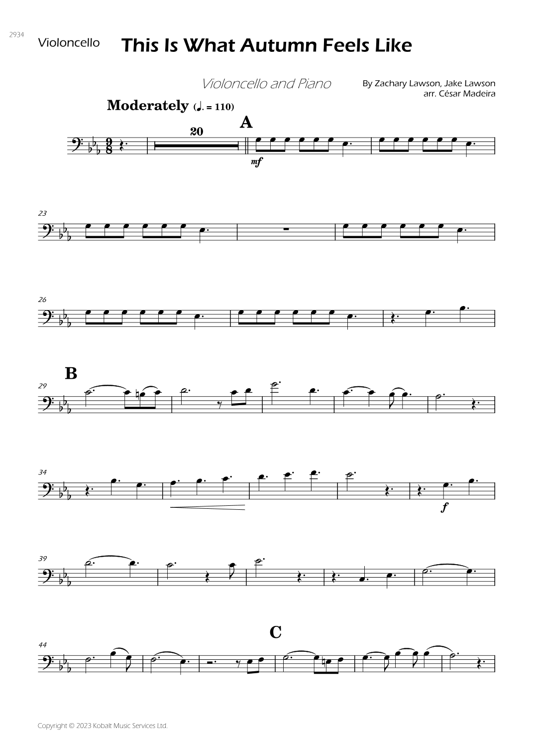 This Is What Autumn Feels Like (arr. César Madeira)