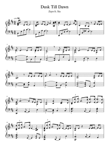 Dusk Till Dawn (arr. Jan Zajc)