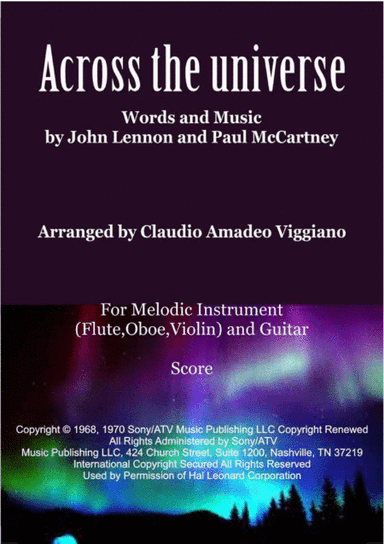 Across The Universe (arr. Claudio Amadeo Viggiano)