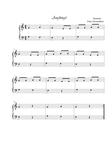 Anghingò (arr. Ester Alessandrini)