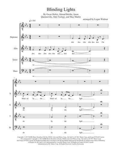 Blinding Lights (arr. Logan Widmor)