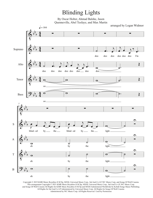 Blinding Lights (arr. Logan Widmor)