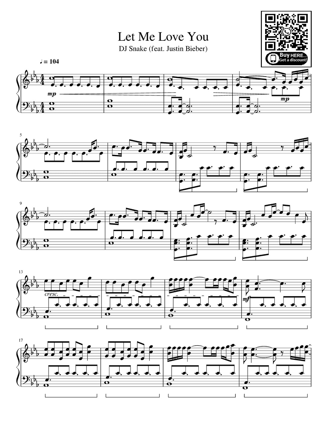 Let Me Love You (arr. eduardo)