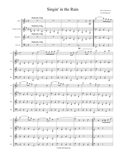 Singin' In The Rain (arr. Bill Malcolm)