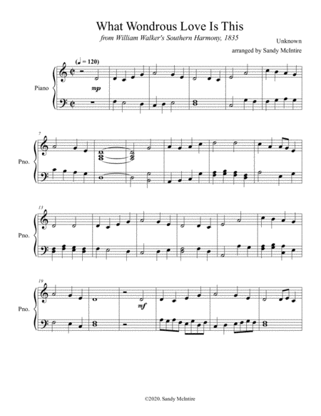 What Wondrous Love is This (arr. Sandy McIntire)