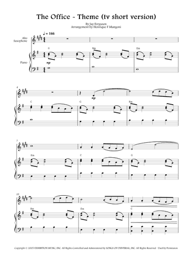 The Office - Theme (arr. Henrique F Mangoni)