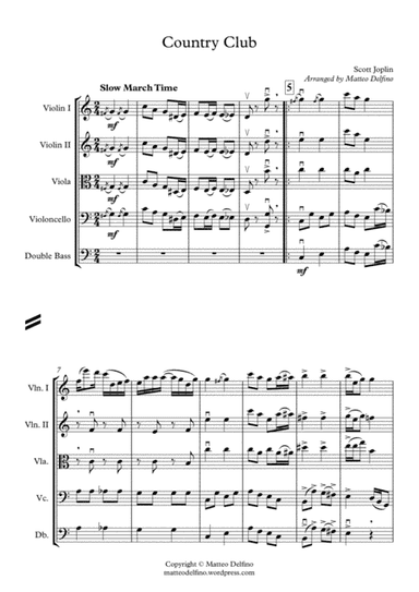 Country Club (String Orchestra) (arr. Matteo Delfino)