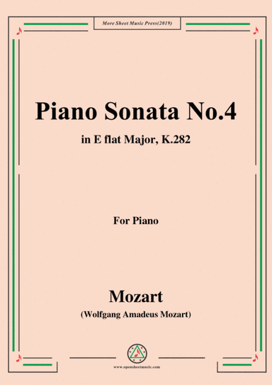 Mozart-Piano Sonata No.4 in E flat Major,K.282 (arr. MSM)